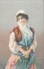 TURKEY Constantinople nice lady portrait 1926 PC