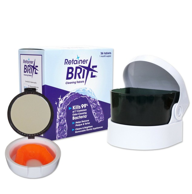 Retainer Brite, Sonic Cleaner & Case Cleaning Tablet Retainer Case