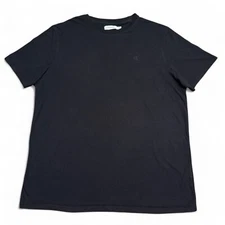 Calvin Klein CK Smooth Cotton Tee Shirt Adult Size Large Black Crew Neck