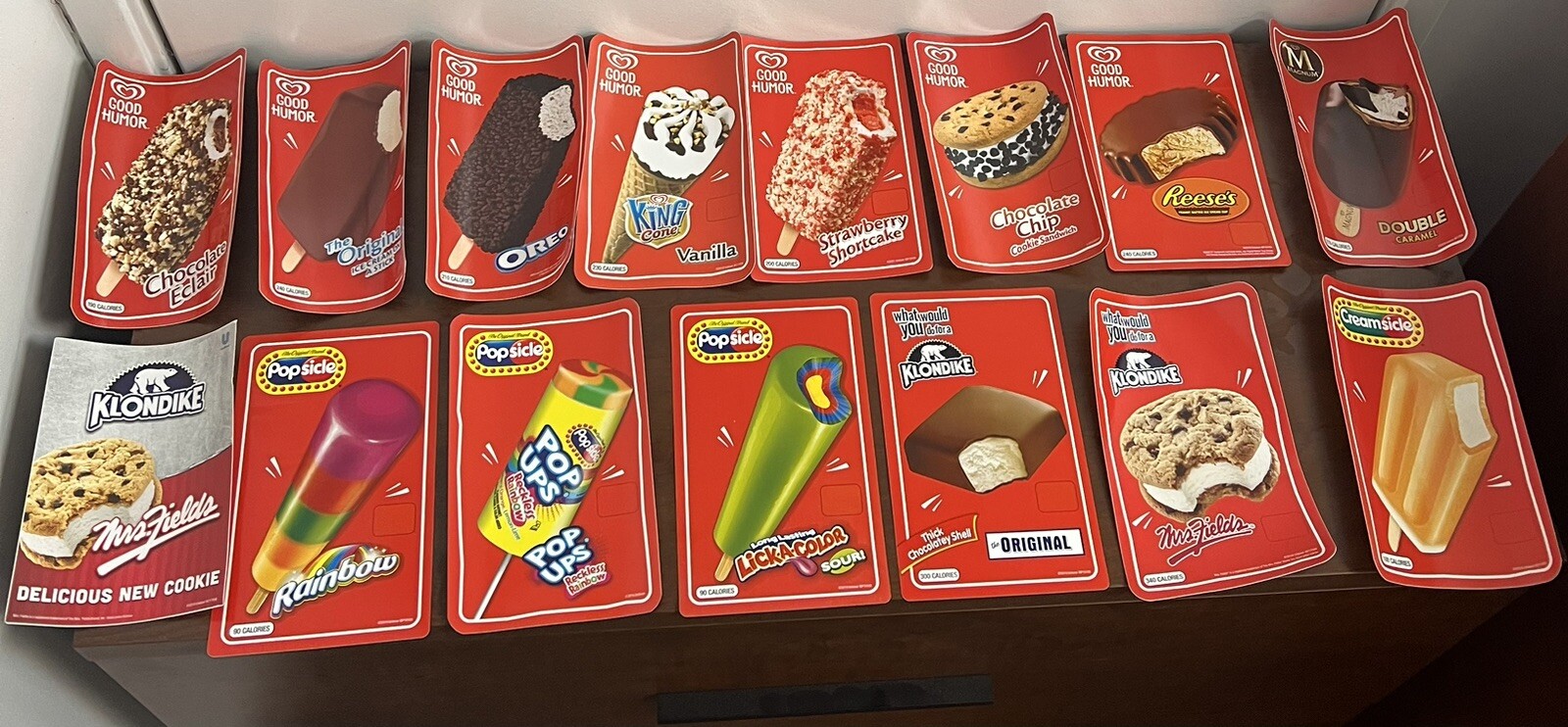 Ice Cream Truck Decal Stickers Good Humor Popsicle Advertising Lot Of