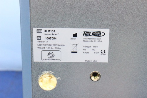 Helmer HLR105 Medical Refrigerator Medical Lab Freezer TESTED with WARRANTY - Picture 4 of 10