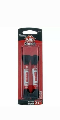 Kiwi 27inch dress laces round brown - 2 ct (031600673240)