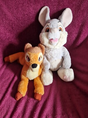 Zwei Disney Plüschtiere Bambi & Klopfer Stofftier Plüschtier