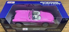 Maisto 1:18 Diecast 1957 Chevrolet Corvette Special Edition Hot Pink