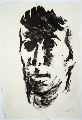 Gerald Anthony Coles (1929-2004) Monotype. Possibly self portrait, 1963 - Picture 2 of 3
