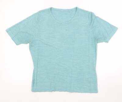 Marks and Spencer Damen Grün Rundhals Acrylmischung Pullover Größe 12