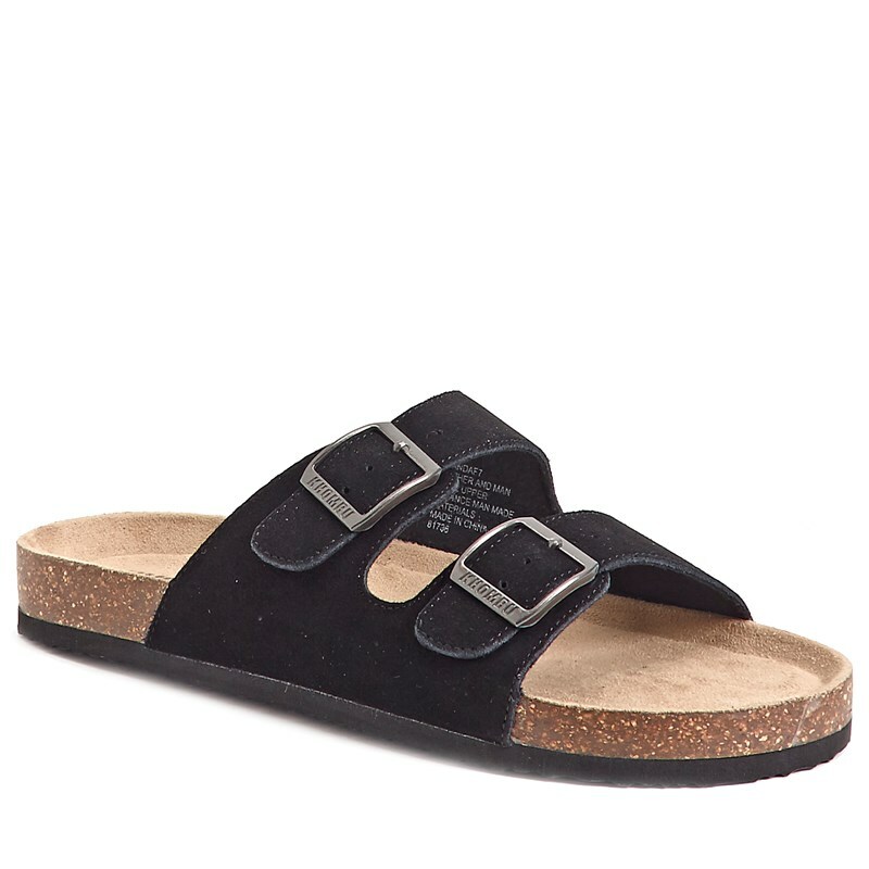 Khombu Mens Black Suede Two Strap Buckle Slide Sandals Comfort Size 8 Amazon.com | Khombu Mens Walport Sandal, Black, 13, M | Sandals main image 3
