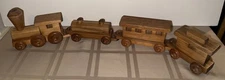 Wooden Toy Train Set - 4 Pieces - Approx 29" Long - The Vermont Country Store