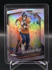 2025 Prizm Football Devaughn Vele #54 Silver Denver Broncos