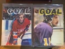 1980 Guy LaFleur and Charlie Simmer - NHL Goal In Game Magazines