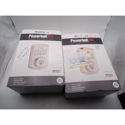 Kwikset Powerbolt 250 Keypad Electronic Deadbolt Pair For Parts or Repair