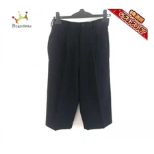 USED YOHJI YAMAMOTO WOOL GABARDINE WIDE PANTS SHORT SLACKS GOOD