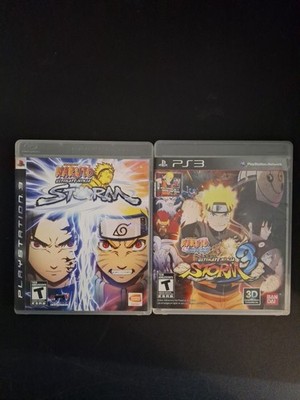 Naruto Ultimate Ninja Storm & Ultimate Ninja Storm 3 (PS3) 2 Game Lot Complete 