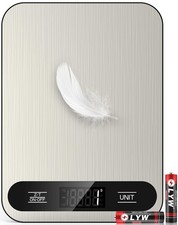 Digital Kitchen Scale 22lb Precise Food Weight Scale for Meal Prep Black