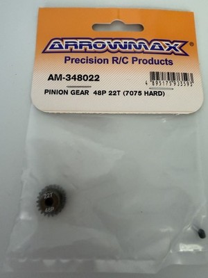 Arrowmax AM-348022 - Motorritzel, Aluminium 48dp 22Z (7075 HARD)