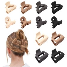 12Pcs Small Hair Clips Matte Medium Hair Clips for Women and Girls Small Claw...
