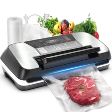 230 Watts Vacuum Sealer for Food, Commercial Vacuum Sealer Machine with Doubl...