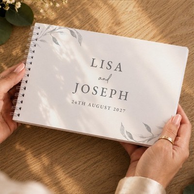 Personalisiertes Hochzeitsgästebuch. Botanisches Thema Gästebuch HOCHZEIT Paar Geschenk