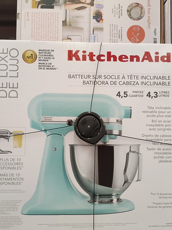 KitchenAid Tilt-Head Stand Mixer 4.5 qt Blue 300W 10-Speed SS Bowl