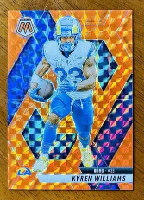 2025 Mosaic #136 Kyren Williams /199 ORANGE MOSAIC PRIZM Los Angeles Rams