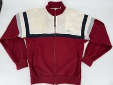 Vintage 80s Christian Dior Monsieur Varsity Zip-Up Track Jacket Sz L Mint Rare