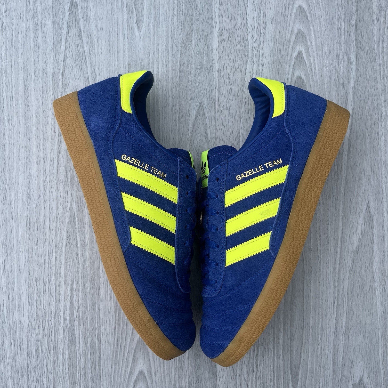 SAOLA Adidas Gazelle Team Royal Blu Giallo Solare UK 7 5