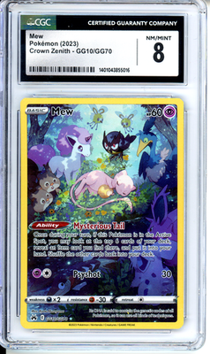 2023 Pokemon Crown Zenith Galarian Gallery GG10/GG70 Mew Holo CGC