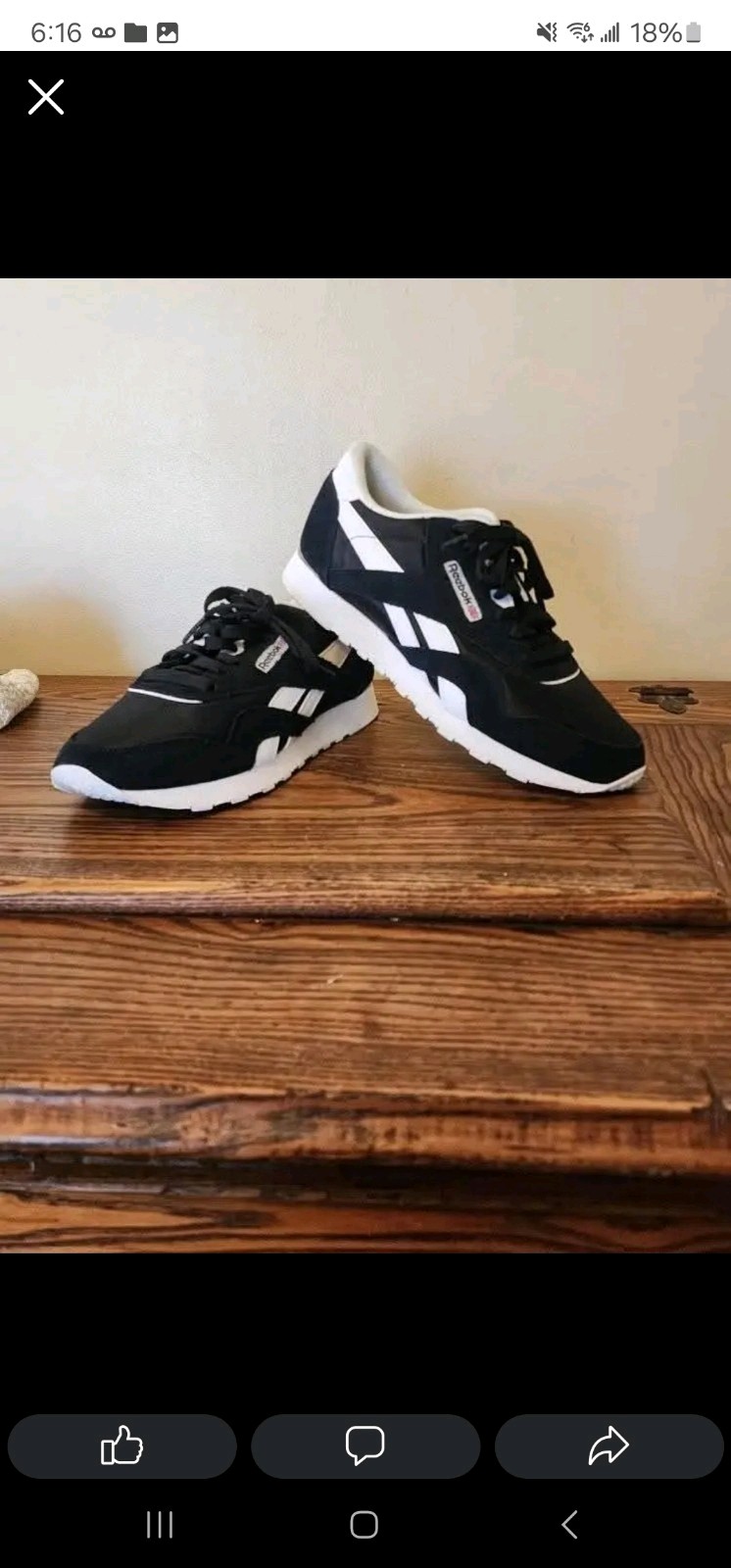 SAOLA Sneaker donna Reebok 9 M pelle corsa passeggio atletica suola comoda blu navy wht