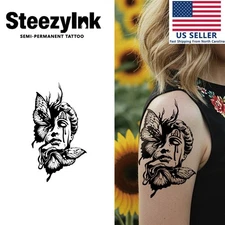 SteezyInk temporary tattoo Intertwined last upto 2 weeks 4 x 7 inch