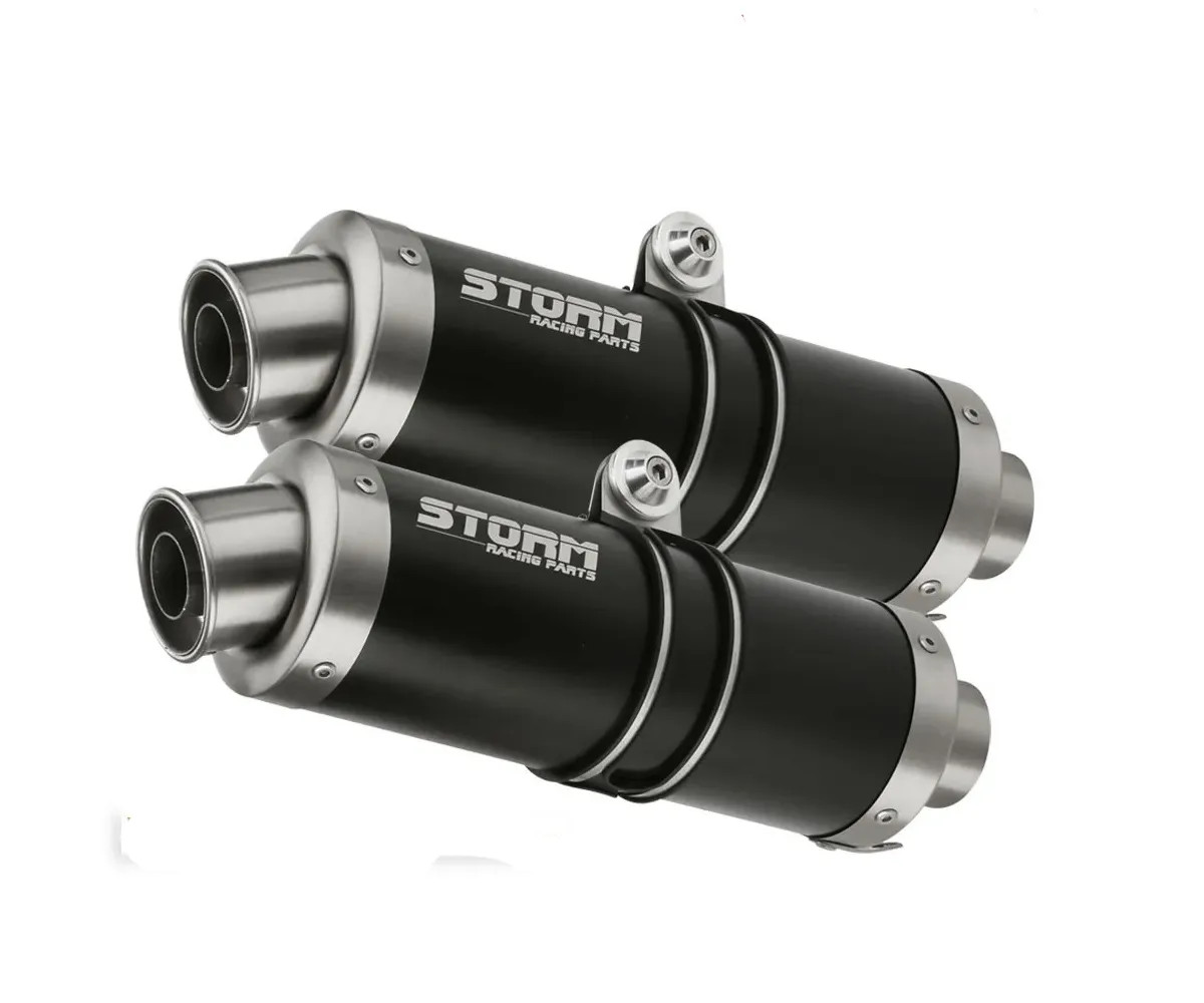 Exhaust Storm Mivv Mufflers Gp Nero inox Aprilia Tuono Fighter 1000 2006 > 2010