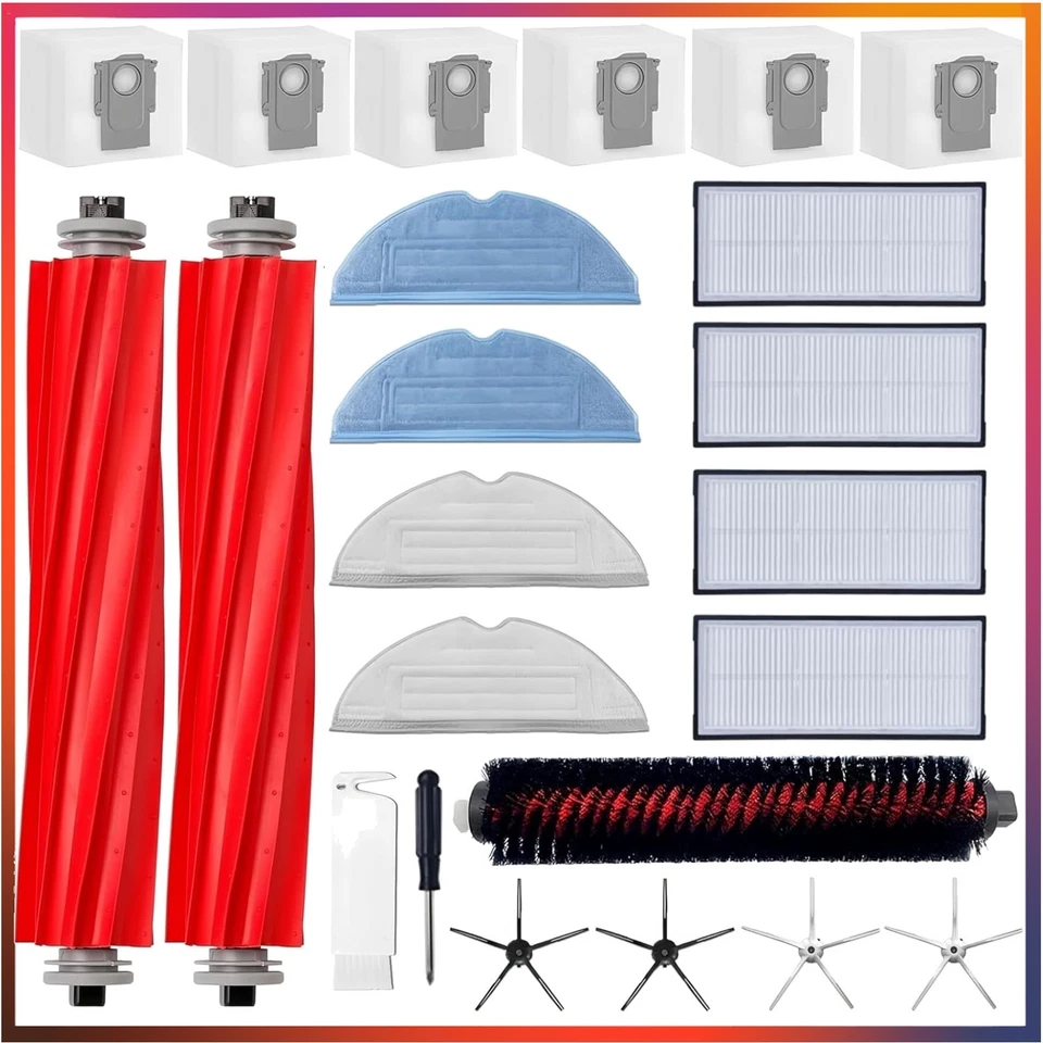 Zubehör Ersatz für Roborock S7 Max Ultra S7 Pro Ultra S7 Ersatzteile - 2 Haup...