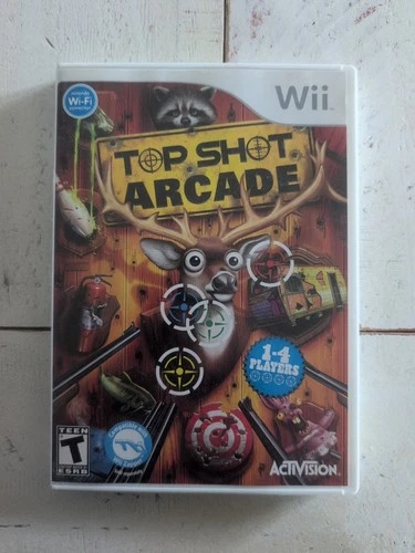 Top Shot Arcade (Nintendo Wii, 2011) Complete CIB SHIPS WITHIN 12HRS