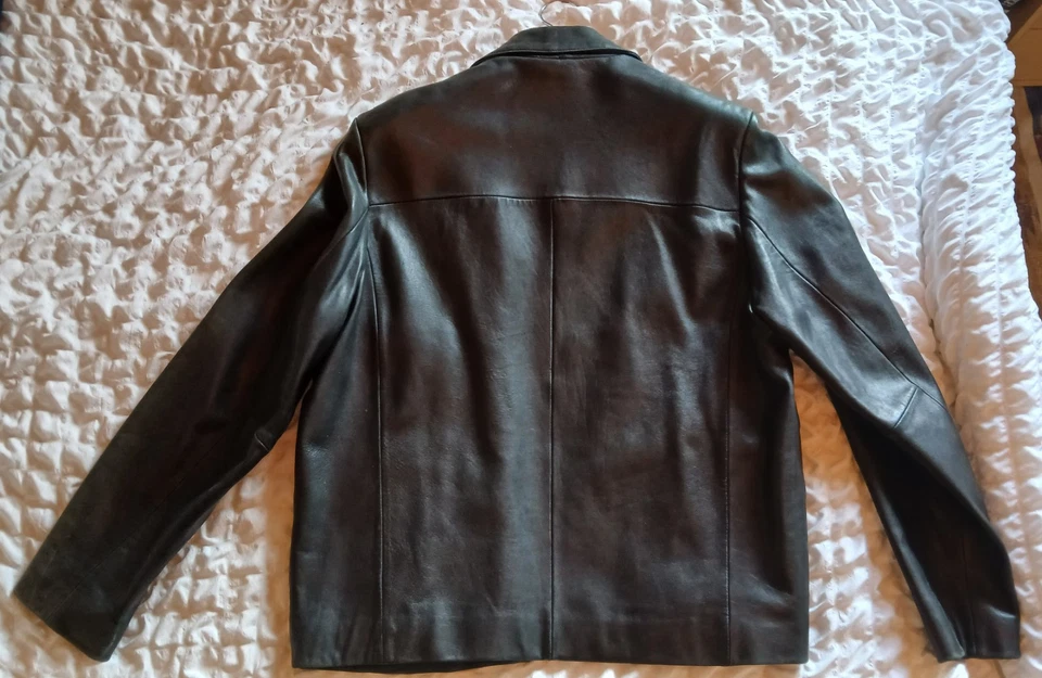 Vintage Reilly Olmes Men's Italian Soft Leather Jacket Large Excellent Condition - Image 3 of 4