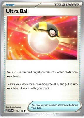Ultra Ball - Uncommon - SV01: Scarlet & Violet Base Set - 196/198 - NM - Normal