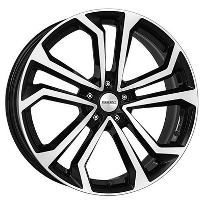 1x DEZENT DEZENT TA DARK schwarz frontpoliert 6.5Jx16 5x114.3 ET45