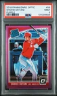 2018 Shohei Ohtani Panini Donruss Optic - Rated Rookie #56 Purple Prizm PSA 9
