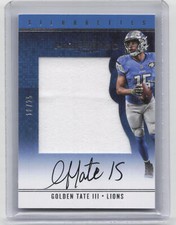 2017 Preferred #48 Golden Tate Silhouettes Jersey Auto #10/25
