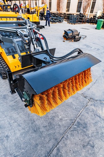 Angle Broom Brush Snow Road Sweeper Attachments for Mini Skid Steer Loader - Picture 16 of 22
