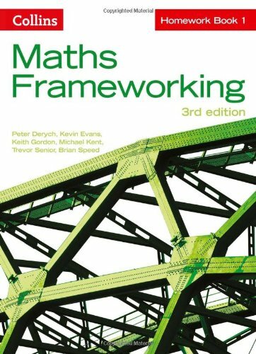 KS3 Maths Homework Book 1 (Maths Frameworking)-Peter Derych, Kevin Evans, Keith - Picture 1 of 1