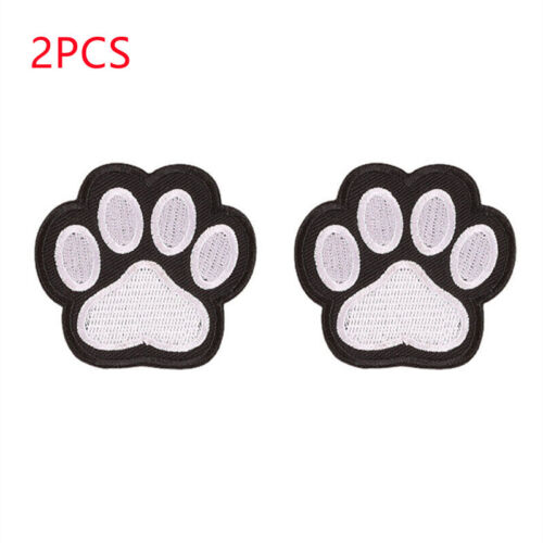 NEW AU STOCK Iron on Patches Paw Print Cat Dog Paw Print DIY Embroidery Patches - Picture 4 of 5