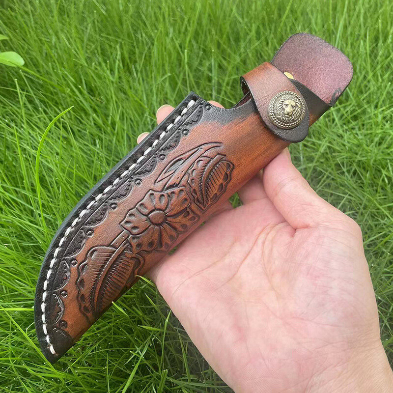Plage MY_fake leather フード Handmade leather Fixed Blade sheath BeltLoop universal Straight