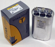 TitanPro TOCFD35/3 HVAC Oval Motor Run Dual Capacitor 35/3 MFD/UF 440/370 Volts