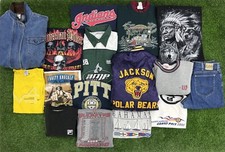 16 Pieces Vintage 90s Y2K Clothing Wholesale Lot Bundle Varsity, Sports, Promo