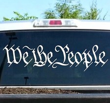 We The People Decal for Truck WIndow  We The People Wall Decal