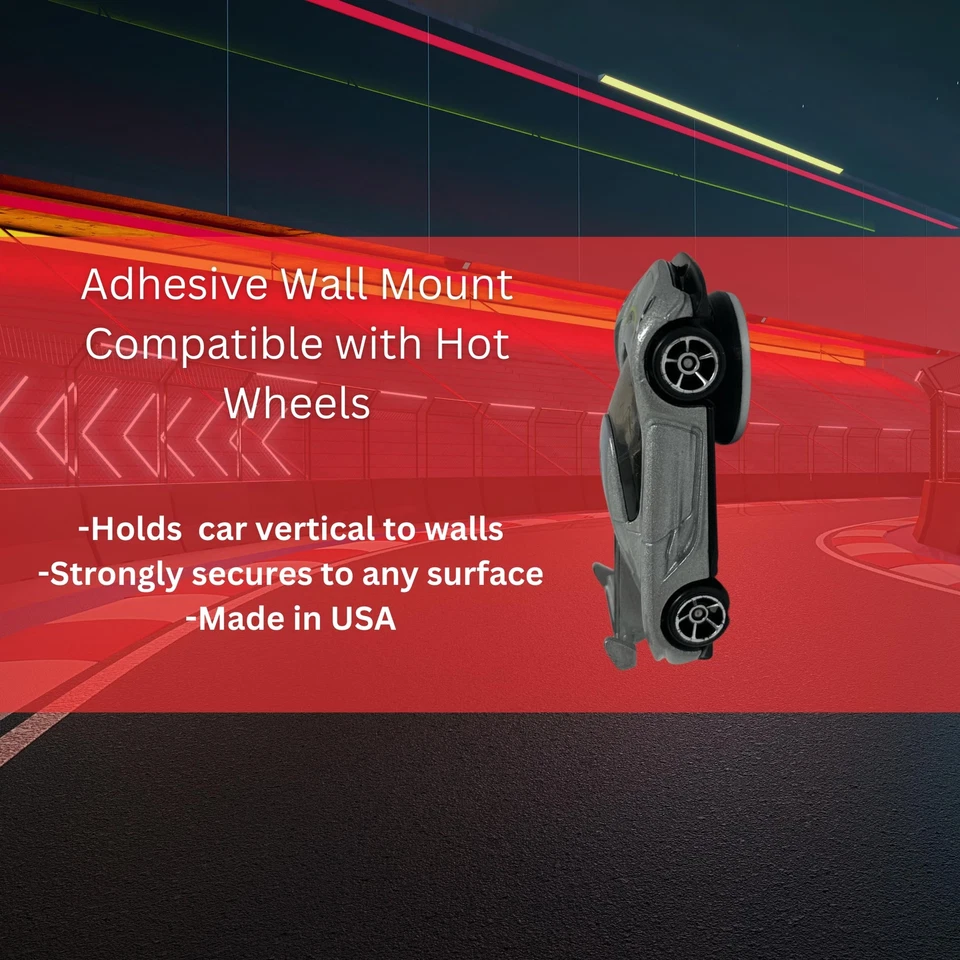 Toy Car Wall Display Organizer Compatible with Hot Wheels | Display Cars on Wall - Image 3 of 4