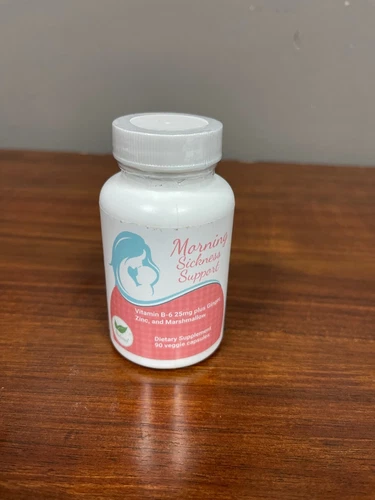 Morning Sickness Support with Vitamin B-6 Dietary Supplement 90 Veggie Capsules