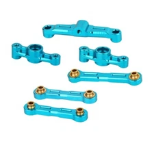 Alloy Ball Bearing Crank Steering Link Links Rod Set for Tamiya TT02 TT-02D 1/10