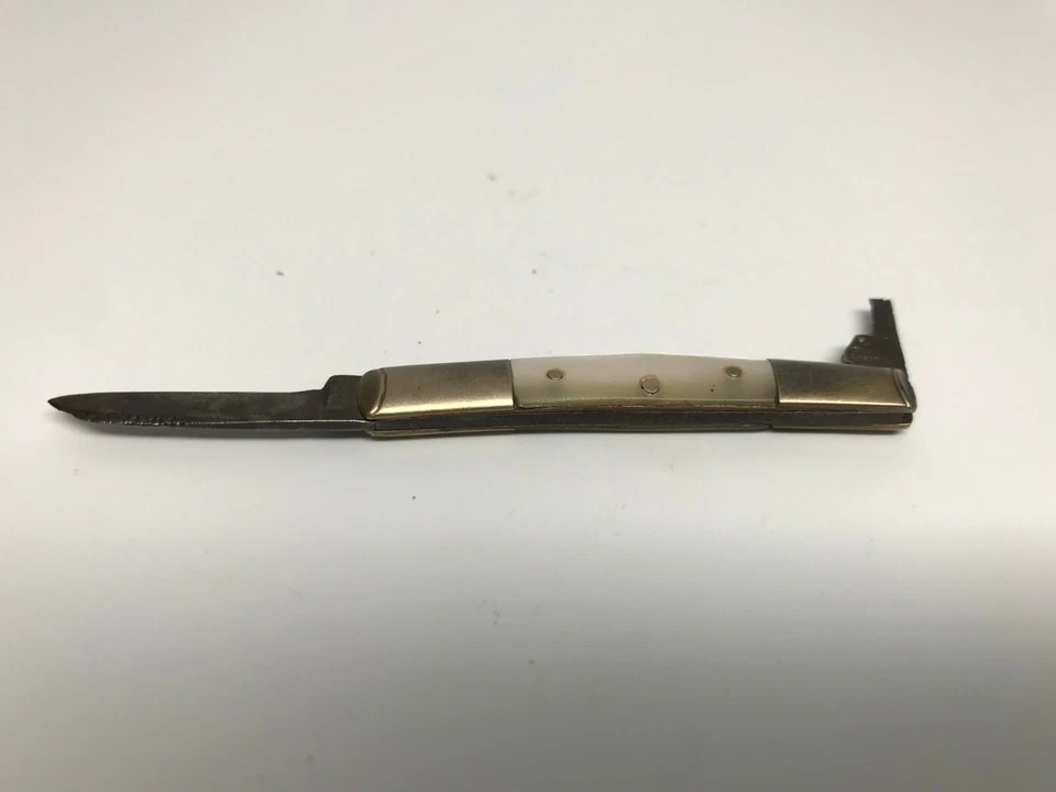 Faca WM Parker Early Pearl cabo lâmina danificada - Imagem 2 de 4