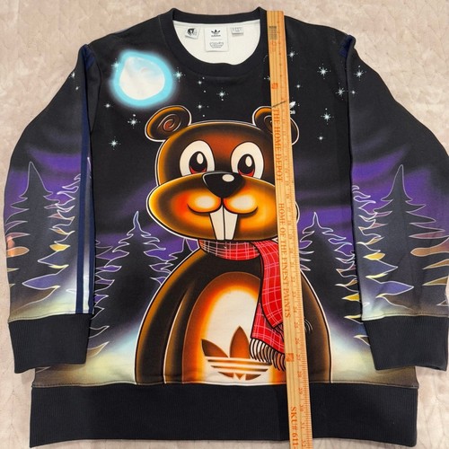 Sudadera Adidas Originals X Kerwin Frost Crossover Dibujos Animados Talla XL - Imagen 6 de 9