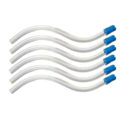maxill Saliva Ejectors, Bendable, Clear/Blue Tip, 100/Bag